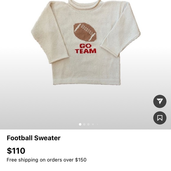 NWOT- Custom Football Sweater “Go Tigers” - Picture 5 of 5